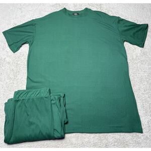 Dressed in LaLa Lex Original Hunter Green Ribbed Playsuit Womens Size L NWOT